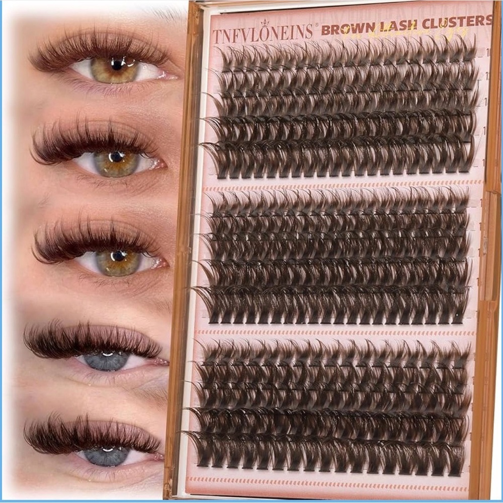 Brown Lash Clusters